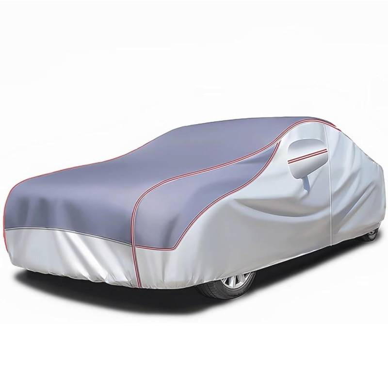 Verdickte Autoschutzhülle Hagelschutz für FIAT 127,Autogarage Abdeckung Allwetter-Wind Regen Schnee Hagel UV-Auto-Plane Outdoor Vollgarage Autoplane Staubdicht(Gray) von GgJjCv