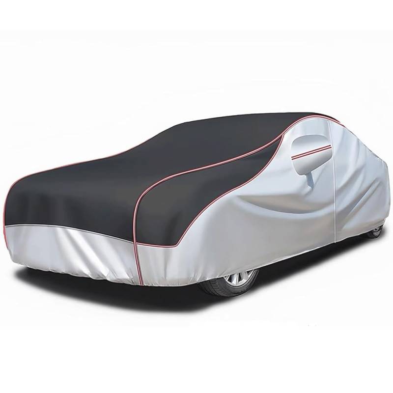 Verdickte Autoschutzhülle Hagelschutz für Ligier X-Too,Autogarage Abdeckung Allwetter-Wind Regen Schnee Hagel UV-Auto-Plane Outdoor Vollgarage Autoplane Staubdicht(Black) von GgJjCv