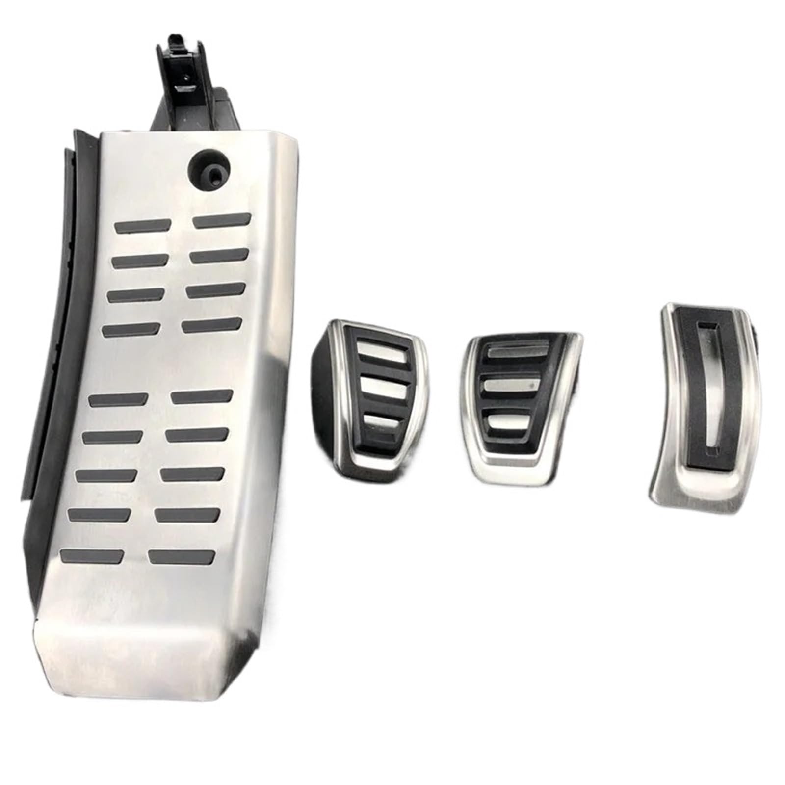 Fußpedal Pedalkappen Für A6 (4F) C6 S6 2008-2012 - at LHD Auto Styling Sport Accelerator Kraftstoff Gas Bremse Fußstütze Pedal Abdeckung Fall Auto Zubehör Bremse Pedalkappen(for MT 4pcs Kit) von Ggwqfuh