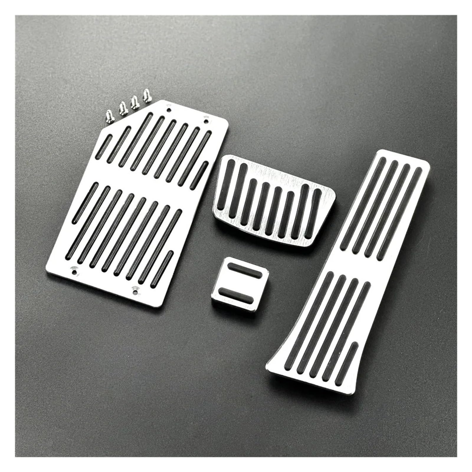 Fußpedal Pedalkappen Für Hyundai Für I40 Für Tucson Für Santafe Für IX35 I35 Azera Mistra Avante Auto Pedal Bremse Pedalkappen(Aluminium 4pcs at) von Ggwqfuh