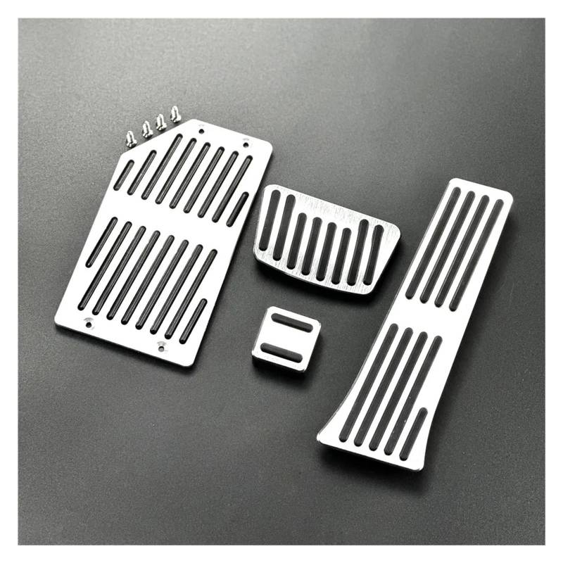 Fußpedal Pedalkappen Für Hyundai Für I40 Für Tucson Für Santafe Für IX35 I35 Azera Mistra Avante Auto Pedal Bremse Pedalkappen(Aluminium 4pcs at) von Ggwqfuh