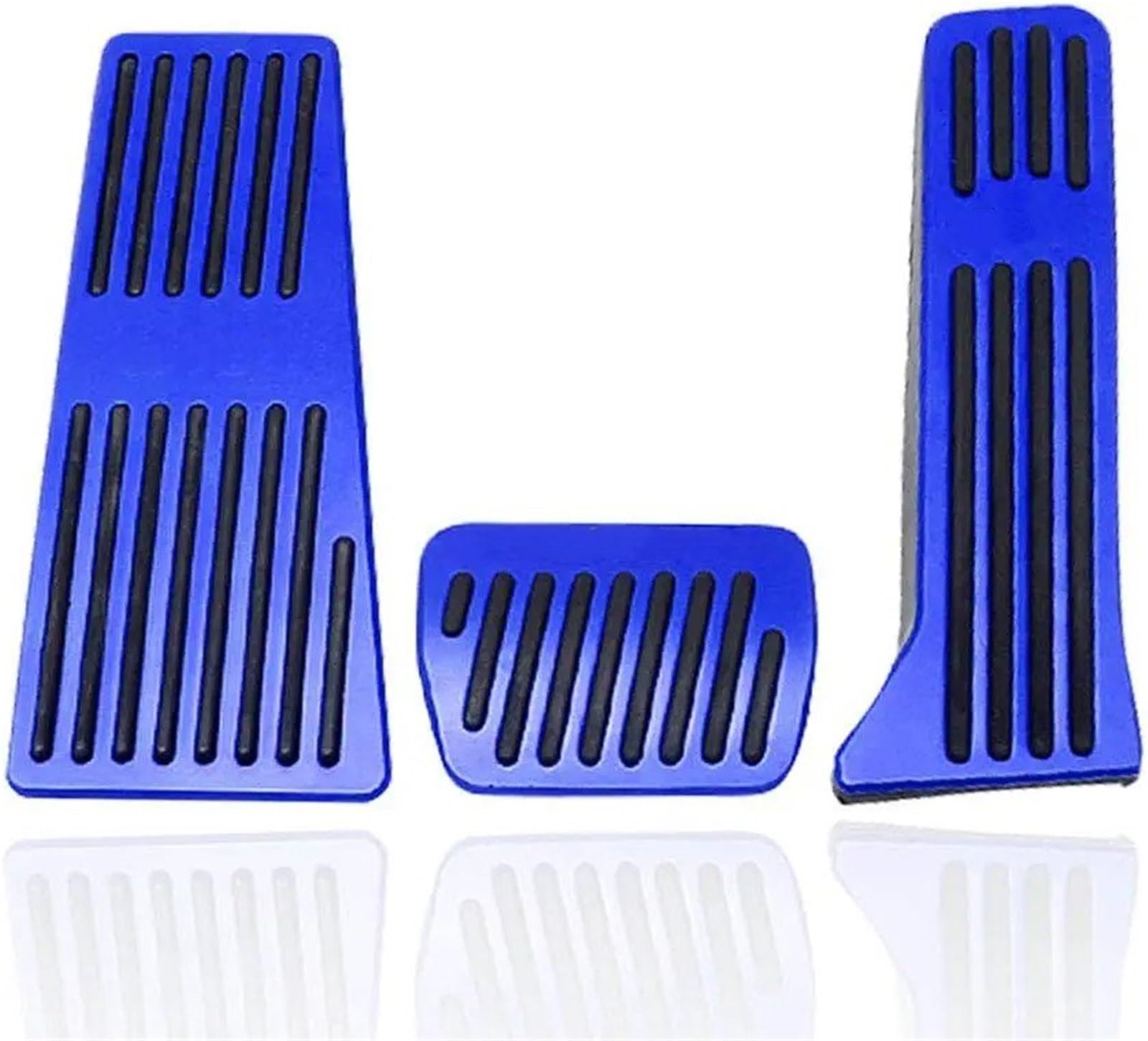Fußpedal Pedalkappen Für Mazda Für CX-5 2013-2023 Anti-Slip Kein Bohren Aluminium Rest Brems Gas Gaspedal Abdeckungen Fuß Pedal Pads Kit 3PCS Bremse Pedalkappen(Blue) von Ggwqfuh