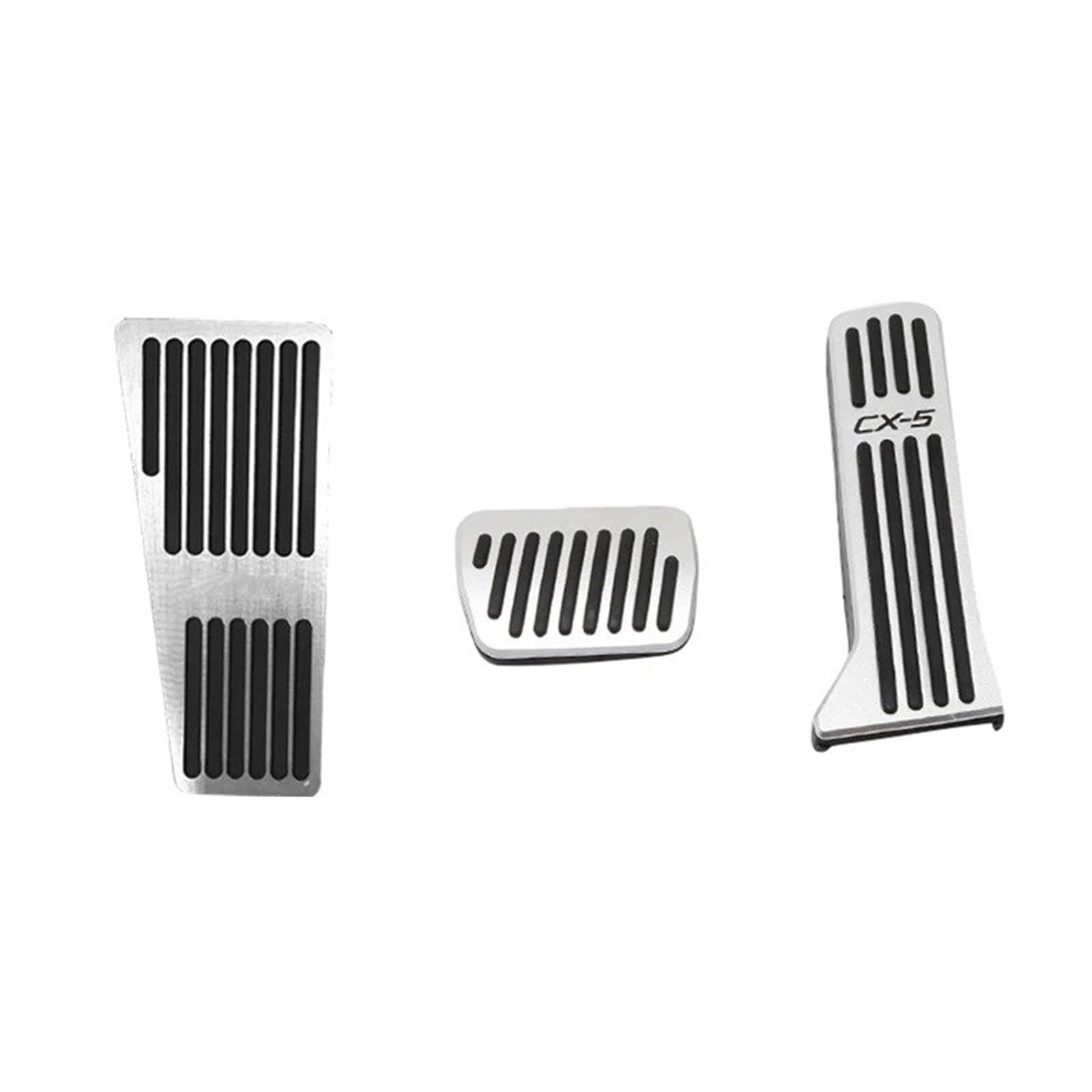 Fußpedal Pedalkappen Für Mazda Für CX-5 Für CX5 KE KF 2012-2024 Auto Accelerator Bremspedale Fußstütze Pedal Abdeckung Pad Bremse Pedalkappen(RHD at 3PCS) von Ggwqfuh