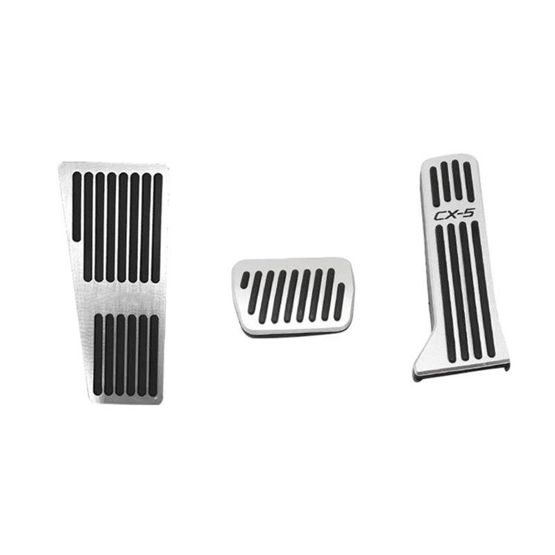 Fußpedal Pedalkappen Für Mazda Für CX-5 Für CX5 KE KF 2012-2024 Auto Accelerator Bremspedale Fußstütze Pedal Abdeckung Pad Bremse Pedalkappen(RHD at 3PCS) von Ggwqfuh