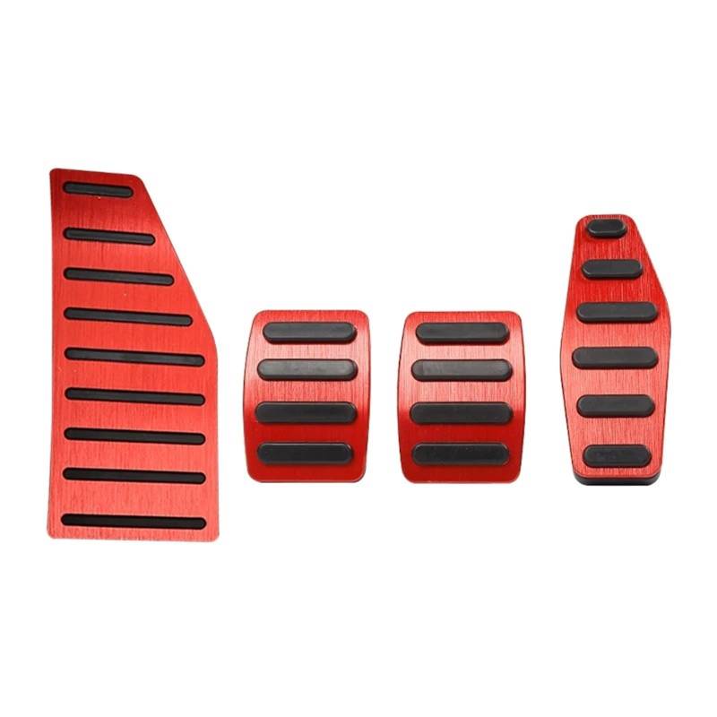 Fußpedal Pedalkappen Für Suzuki Für Jimny Für Sierra JB64 JB74 Für JB64W Für JB74W 2019-2023 Auto Accelerator Bremse Fußstütze Pedale Abdeckung Zubehör Bremse Pedalkappen(Footrest MT Red) von Ggwqfuh
