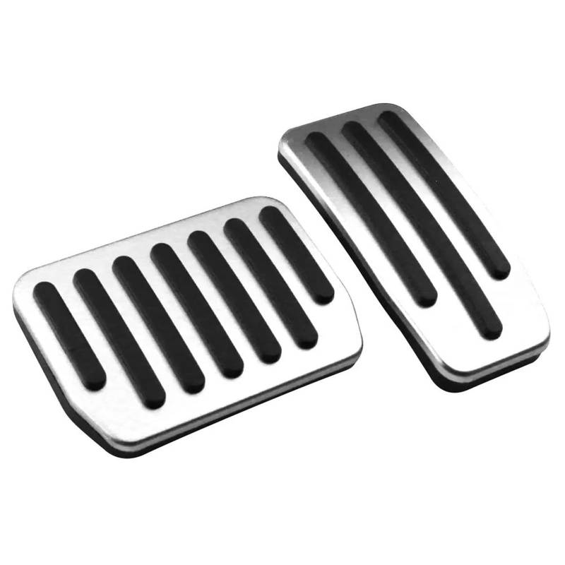 Fußpedal Pedalkappen Für Tesla Für Modell 3 Für Model3 2015-2021 Teile Rest Gas Bremspedal Schutz Abdeckung Zubehör Auto Pedale Bremse Pedalkappen(Silver Without Rest) von Ggwqfuh