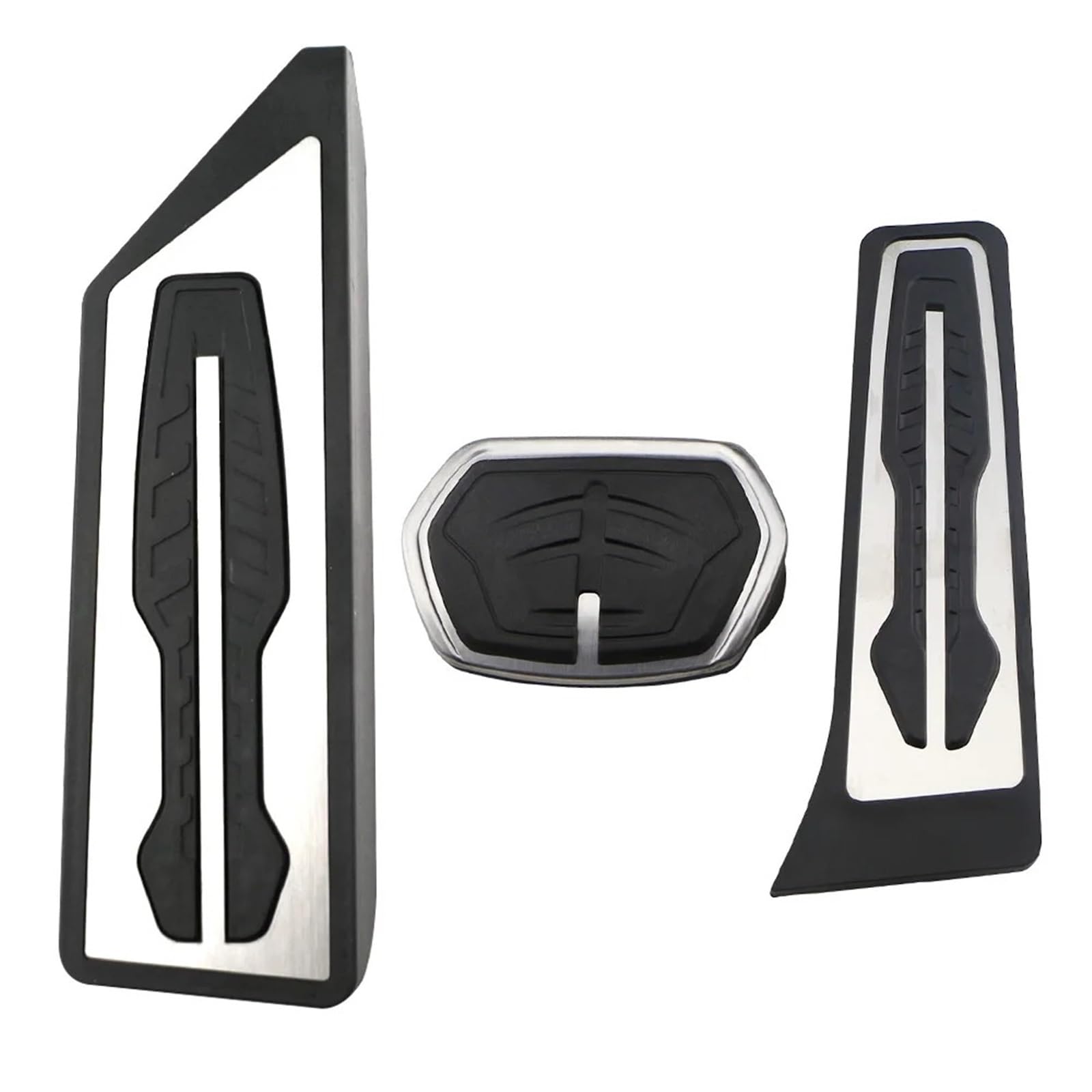 Fußpedal Pedalkappen Für X1 F48 Für X2 F39 2016-2024 LHD Gas Kraftstoff Bremspedale Pads Schutz Edelstahl ZU Zubehör Auto Pedal Abdeckung Bremse Pedalkappen(at with Rest) von Ggwqfuh