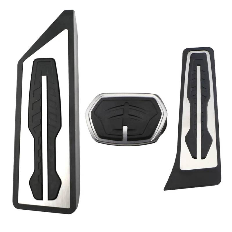 Fußpedal Pedalkappen Für X1 F48 Für X2 F39 2016-2024 LHD Gas Kraftstoff Bremspedale Pads Schutz Edelstahl ZU Zubehör Auto Pedal Abdeckung Bremse Pedalkappen(at with Rest) von Ggwqfuh