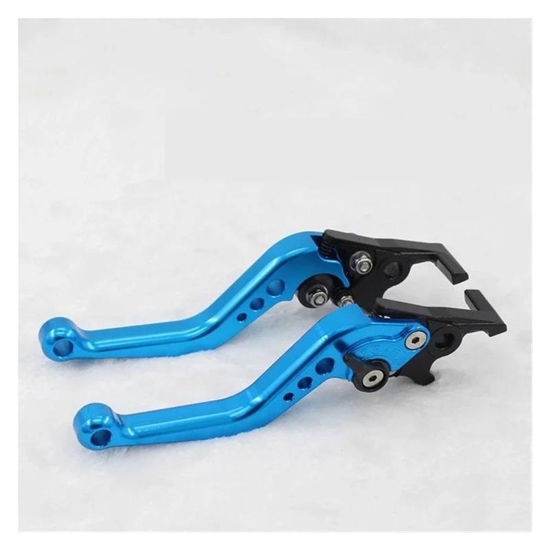 Kupplung Bremshebel 1 Paar Motorrad-Doppelscheibenbremsgriff-Modifikationsgriff Scheibenbremshupengriff Zugstangenbremsgriff Bremse Kupplung Hebel(Blue) von Ggwqfuh