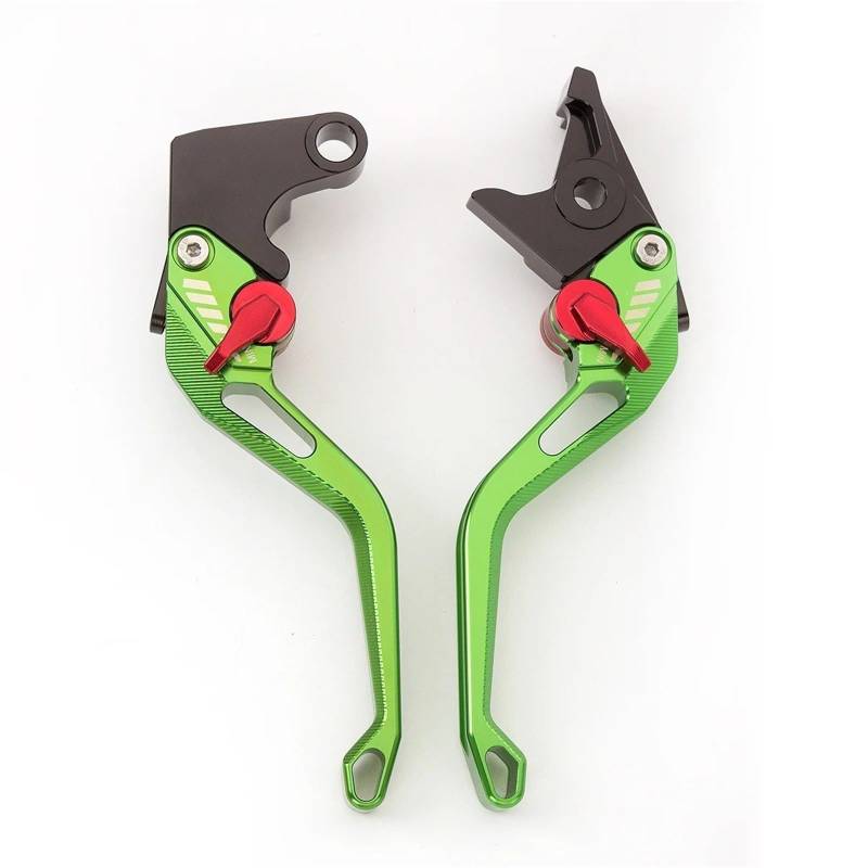 Kupplung Bremshebel Für YFZ 450 2007-2009 Motorradbremskupplungshebel Einstellbare CNC-Aluminiummotorräder Bremshebelgriffgriffe Bremse Kupplung Hebel(Short Green) von Ggwqfuh