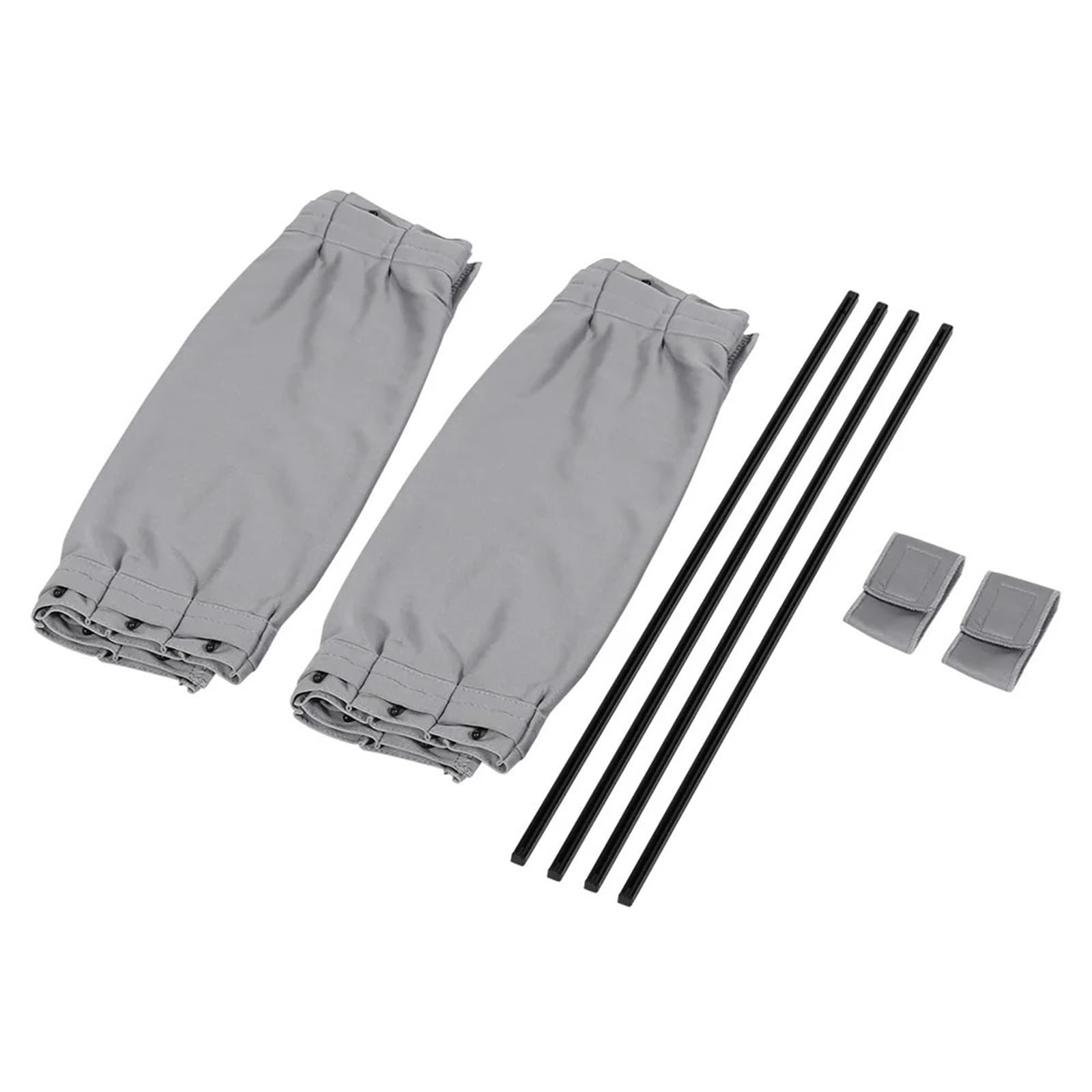 Auto Fenster Sonnenblende 2 Stücke 50cm Auto Sonnenschutz Seite Fenster Vorhang Auto Faltbare Uv Schutz Zubehör Schwarz Tuch Auto Zubehör Auto Frontscheibe Sonnenschutz(Gray 50x39cm) von Ggwqoops