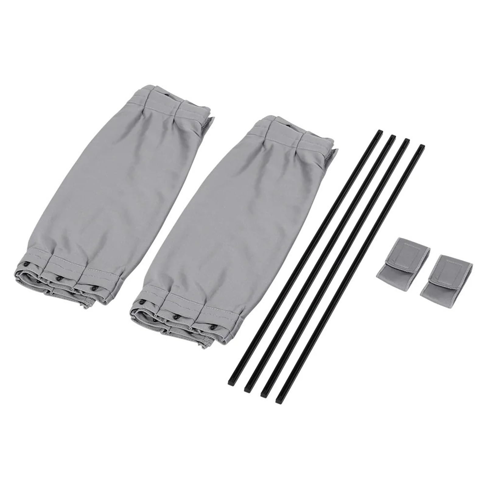 Auto Fenster Sonnenblende 2 Stücke 50cm Auto Sonnenschutz Seite Fenster Vorhang Auto Faltbare Uv Schutz Zubehör Schwarz Tuch Auto Zubehör Auto Frontscheibe Sonnenschutz(Gray 50x47cm) von Ggwqoops