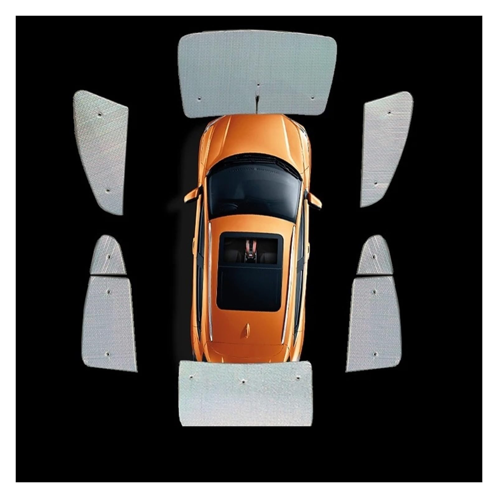 Auto Fenster Sonnenblende Für BYD Für Atto Für 3 2023 2022 Sonnenschirme UV-Schutz Vorhang Sonnenschutzfolie Visier Frontscheibe Seitenfenster Abdeckung Schutz Auto Frontscheibe Sonnenschutz(8Pcs) von Ggwqoops