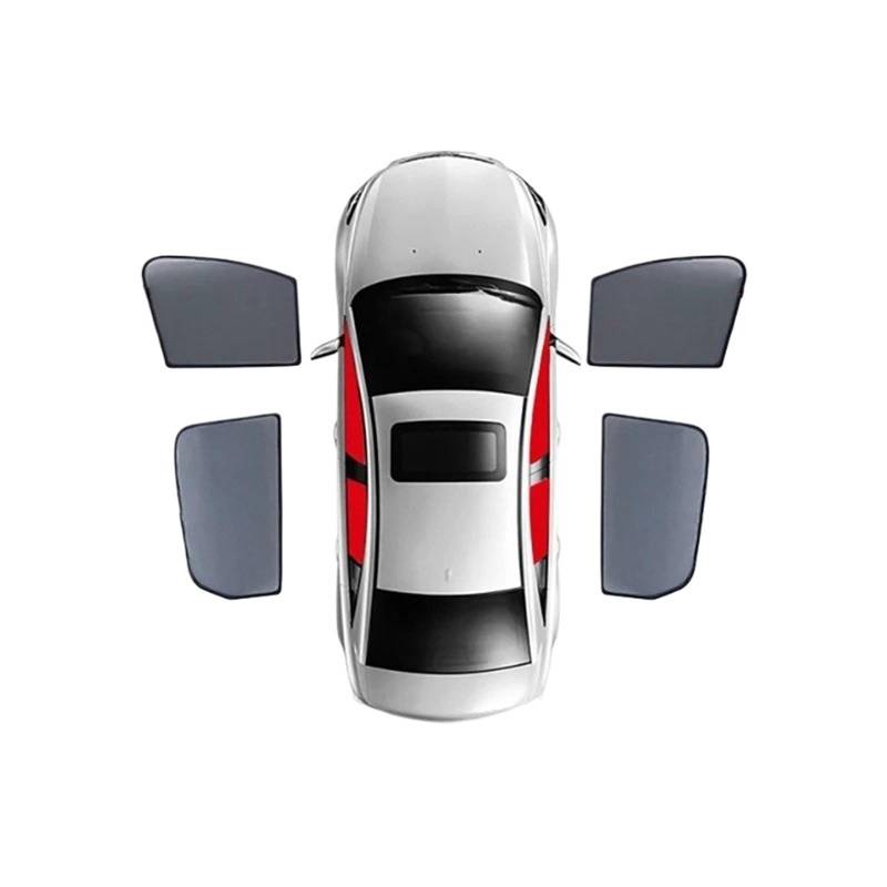 Auto Fenster Sonnenblende Für Hyundai Für Elantra Für MD 2011-2016 Magnetische Autofenster-Verdunkelungsvorhänge Solar-Sonnenschutz Schattennetz Glasschattierung Auto Frontscheibe Sonnenschutz(4PCS) von Ggwqoops
