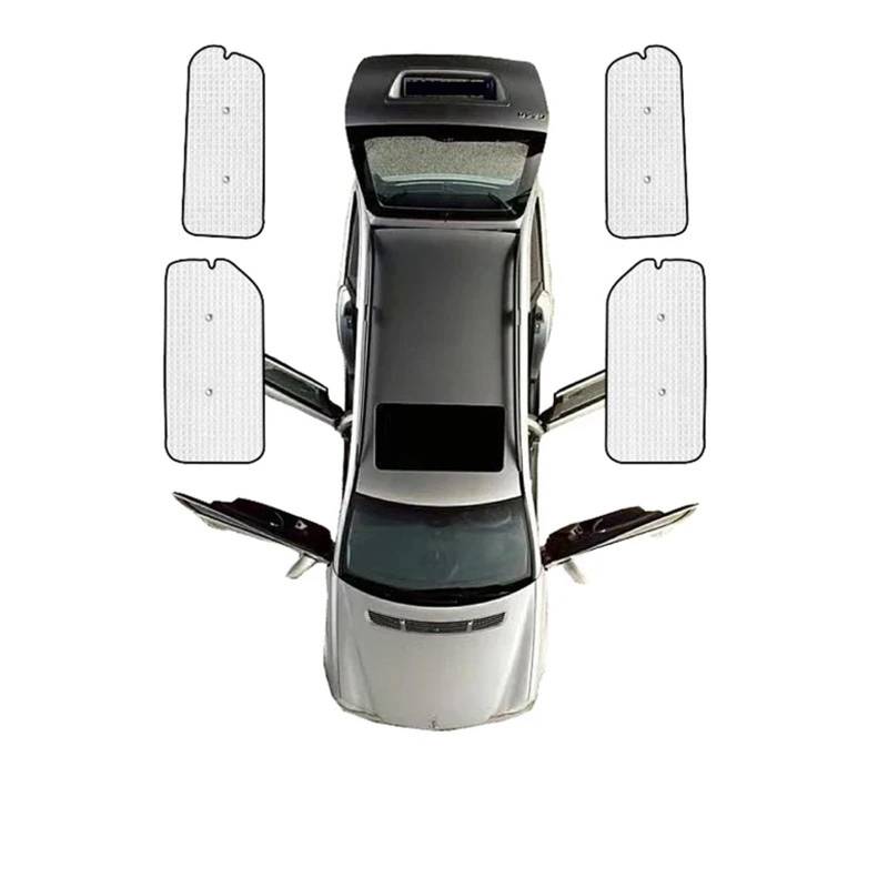 Auto Fenster Sonnenblende Für Hyundai H1 Für Starex Für IMax Für Cargo Für ILoad 2007-2017 Auto-Sonnenschutzzubehör Anti-UV-Fenstervisier Sonnenschutzabdeckung Auto Frontscheibe Sonnenschutz(Rear Wind von Ggwqoops