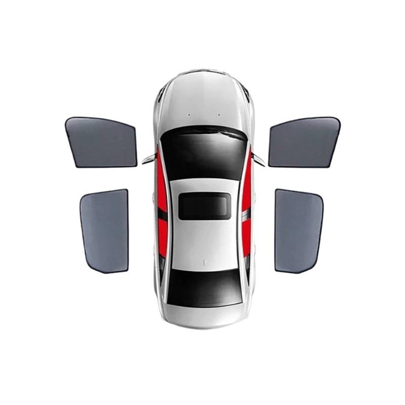 Auto Fenster Sonnenblende Für Mazda 6 Für Limousine Für GG 2002-2008 Magnetischer Auto-Sonnenschutzschild Frontscheibenvorhang Rückseite Babyfenster Sonnenschutz Auto Frontscheibe Sonnenschutz(4PCS Fr von Ggwqoops