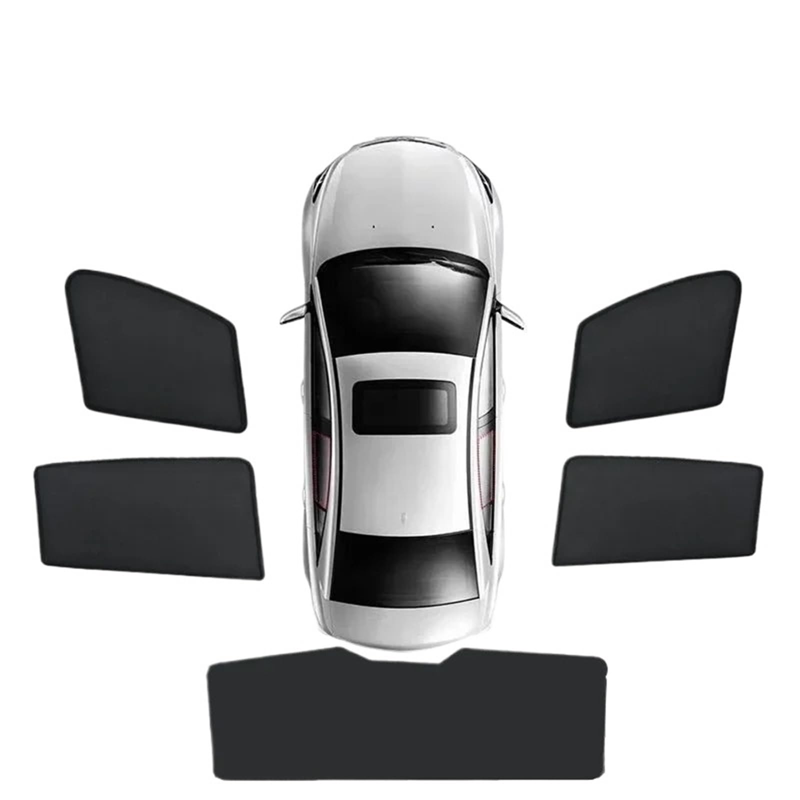 Auto Fenster Sonnenblende Für Mazda3 Für BK 2004-2009 UV-Sonnenschutz Blockieren Privatsphäre Schattierung Visier Mesh Vorhänge Auto Auto Teile Zubehör Auto Frontscheibe Sonnenschutz(5PCS Set) von Ggwqoops