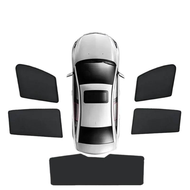 Auto Fenster Sonnenblende Für Mazda3 Für BK 2004-2009 UV-Sonnenschutz Blockieren Privatsphäre Schattierung Visier Mesh Vorhänge Auto Auto Teile Zubehör Auto Frontscheibe Sonnenschutz(5PCS Set) von Ggwqoops