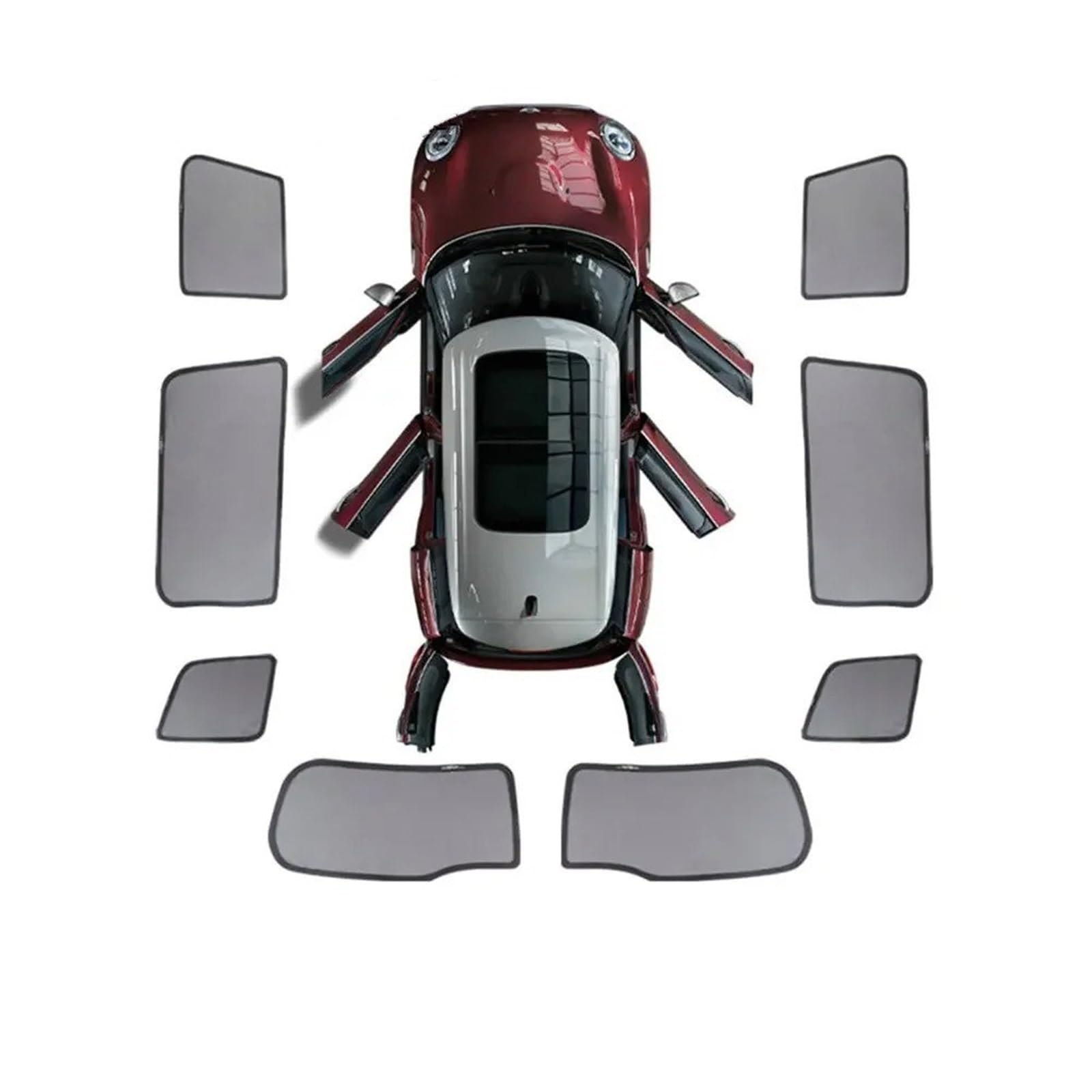 Auto Fenster Sonnenblende Für Mini Für Cooper Für F60 Für Countryman Fenster Sonnenschutz Autozubehör Sonnenschutz Magnetische Schatten Blind Mesh Abdeckung Auto Frontscheibe Sonnenschutz(F54 8Pcs) Auto Fenster Sonnenblende Für Mini Für Cooper Für F60 Für Countryman Fenster Sonnenschutz Autozubehör Sonnenschutz Magnetische Schatten Blind Mesh Abdeckung Auto Frontscheibe Sonnenschutz(F54 8Pcs) von Ggwqoops