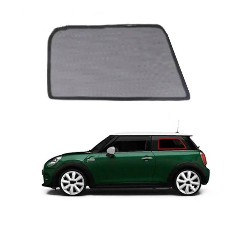 Auto Fenster Sonnenblende Für Mini Für Cooper Für F60 Für Countryman Fenster Sonnenschutz Autozubehör Sonnenschutz Magnetische Schatten Blind Mesh Abdeckung Auto Frontscheibe Sonnenschutz(F56 2Pcs) von Ggwqoops