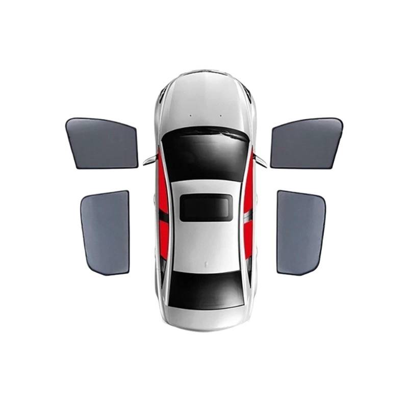Auto Fenster Sonnenblende Für Seat Für Cupra Für Ateca 2016-2023 Auto-Sonnenschutzschild Magnetischer Sonnenschutz Rückseite Babyfensters Visier Frontscheibenvorhang Auto Frontscheibe Sonnenschutz(4PC von Ggwqoops