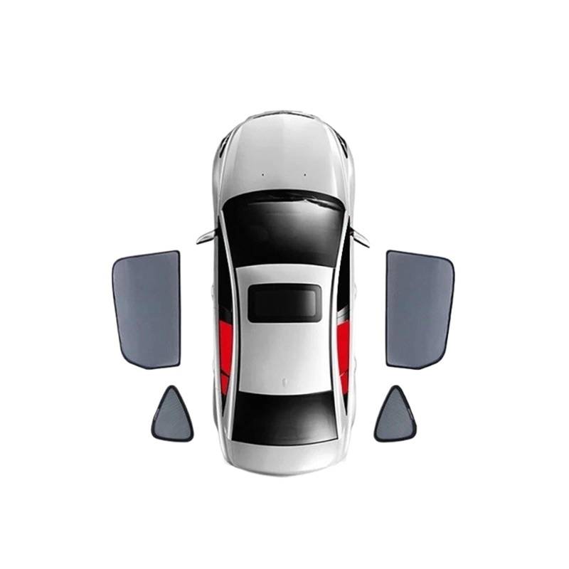 Auto Fenster Sonnenblende Für Seat Für Cupra Für Ateca 2016-2023 Auto-Sonnenschutzschild Magnetischer Sonnenschutz Rückseite Babyfensters Visier Frontscheibenvorhang Auto Frontscheibe Sonnenschutz(4PC von Ggwqoops