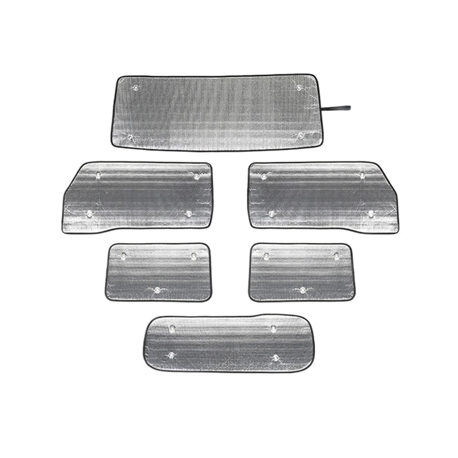 Auto Fenster Sonnenblende Für Suzuki Für Jimny 2/4 Für Tür 2019-2024 Autofenster Windschutzscheibe Sonnenschutz Visier Außenzubehör Auto Frontscheibe Sonnenschutz(2 Door 6 pcs) von Ggwqoops