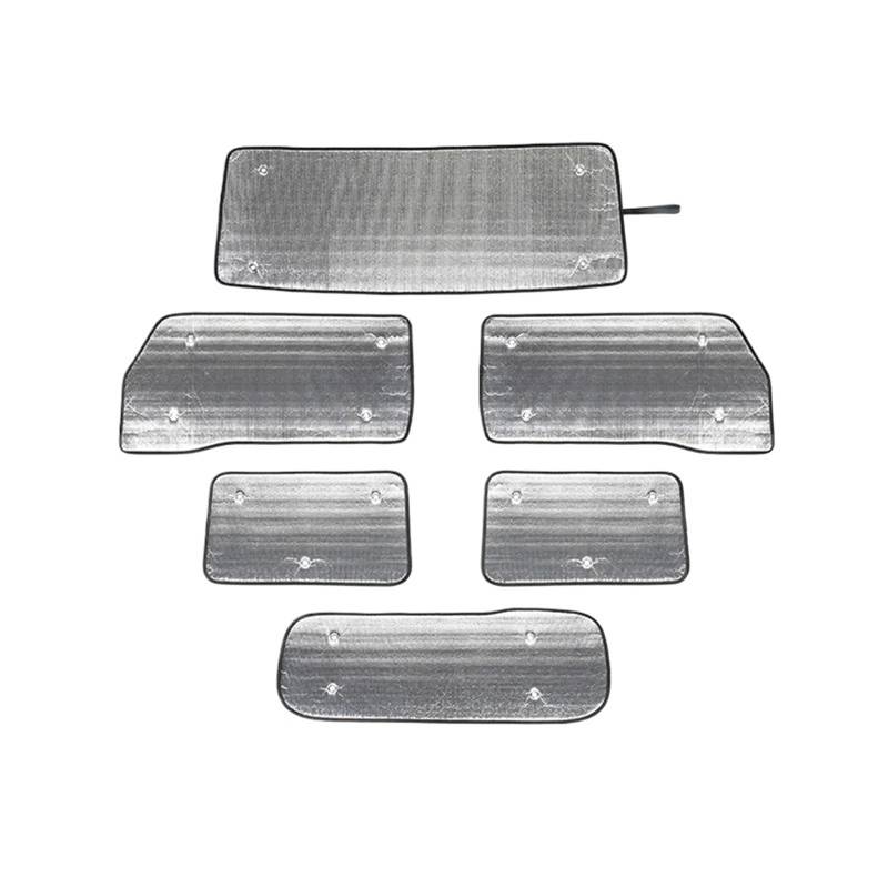 Auto Fenster Sonnenblende Für Suzuki Für Jimny 2/4 Für Tür 2019-2024 Autofenster Windschutzscheibe Sonnenschutz Visier Außenzubehör Auto Frontscheibe Sonnenschutz(2 Door 6 pcs) von Ggwqoops