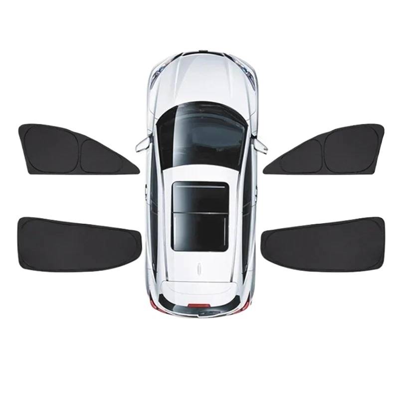Auto Fenster Sonnenblende Für Tesla Für Modell Für Y Für Modell Für 3 2024 Auto-Seitenfenster-Sonnenschutz Vorne Und Hinten Windschutzscheibe Sichtschutzvorhang Fensterschirm Auto Frontscheibe Sonnens von Ggwqoops