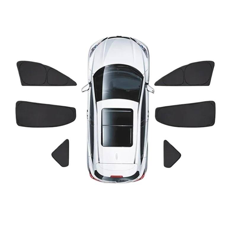 Auto Fenster Sonnenblende Für Tesla Für Modell Für Y Für Modell Für 3 2024 Auto-Seitenfenster-Sonnenschutz Vorne Und Hinten Windschutzscheibe Sichtschutzvorhang Fensterschirm Auto Frontscheibe Sonnens von Ggwqoops