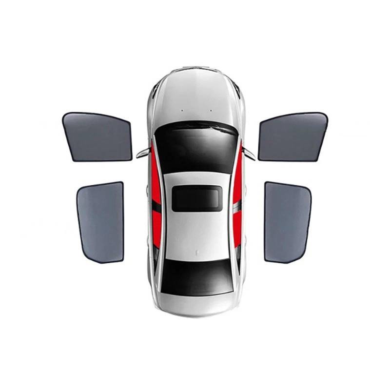 Auto Fenster Sonnenblende Für Toyota Für Yaris Für Cross 2021-2024 Magnetischer Auto-Sonnenschutzschild Frontscheibenvorhang Rückseite Babyfenster Sonnenschutz Auto Frontscheibe Sonnenschutz(4PCS) von Ggwqoops