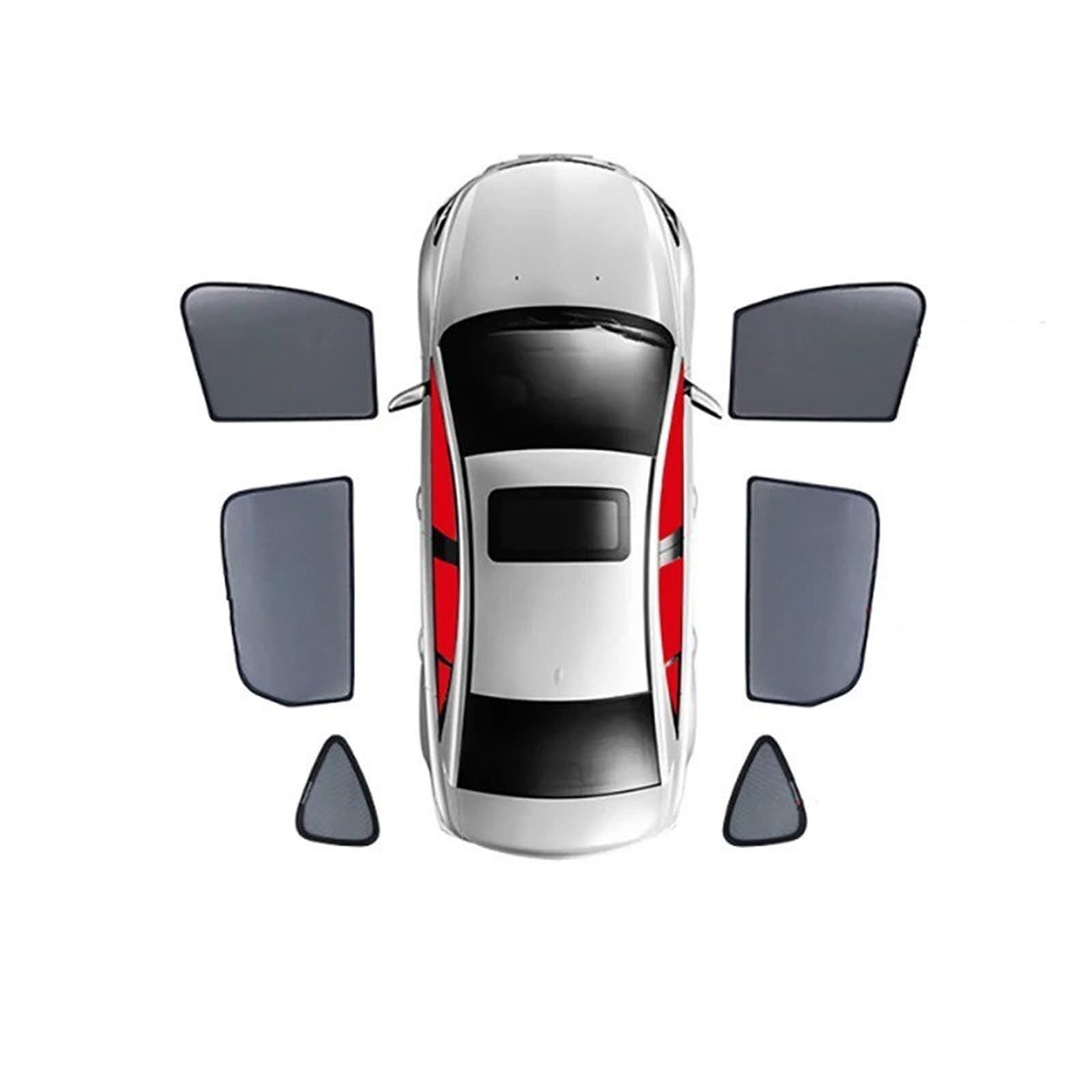 Auto Fenster Sonnenblende Für Volvo Für XC40 Für EX40 Für SUV 2018-2024 Magnetischer Auto-Sonnenschutz Frontscheibenvorhang Rückseite Babyfenster Sonnenschutzvisier Auto Frontscheibe Sonnenschutz(6PCS Auto Fenster Sonnenblende Für Volvo Für XC40 Für EX40 Für SUV 2018-2024 Magnetischer Auto-Sonnenschutz Frontscheibenvorhang Rückseite Babyfenster Sonnenschutzvisier Auto Frontscheibe Sonnenschutz(6PCS von Ggwqoops