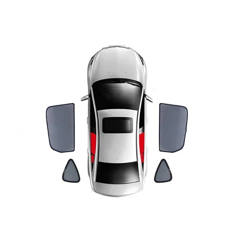 Auto Fenster Sonnenblende Für Volvo Für XC40 Für EX40 Für SUV 2018-2024 Magnetischer Auto-Sonnenschutz Frontscheibenvorhang Rückseite Babyfenster Sonnenschutzvisier Auto Frontscheibe Sonnenschutz(4PCS von Ggwqoops