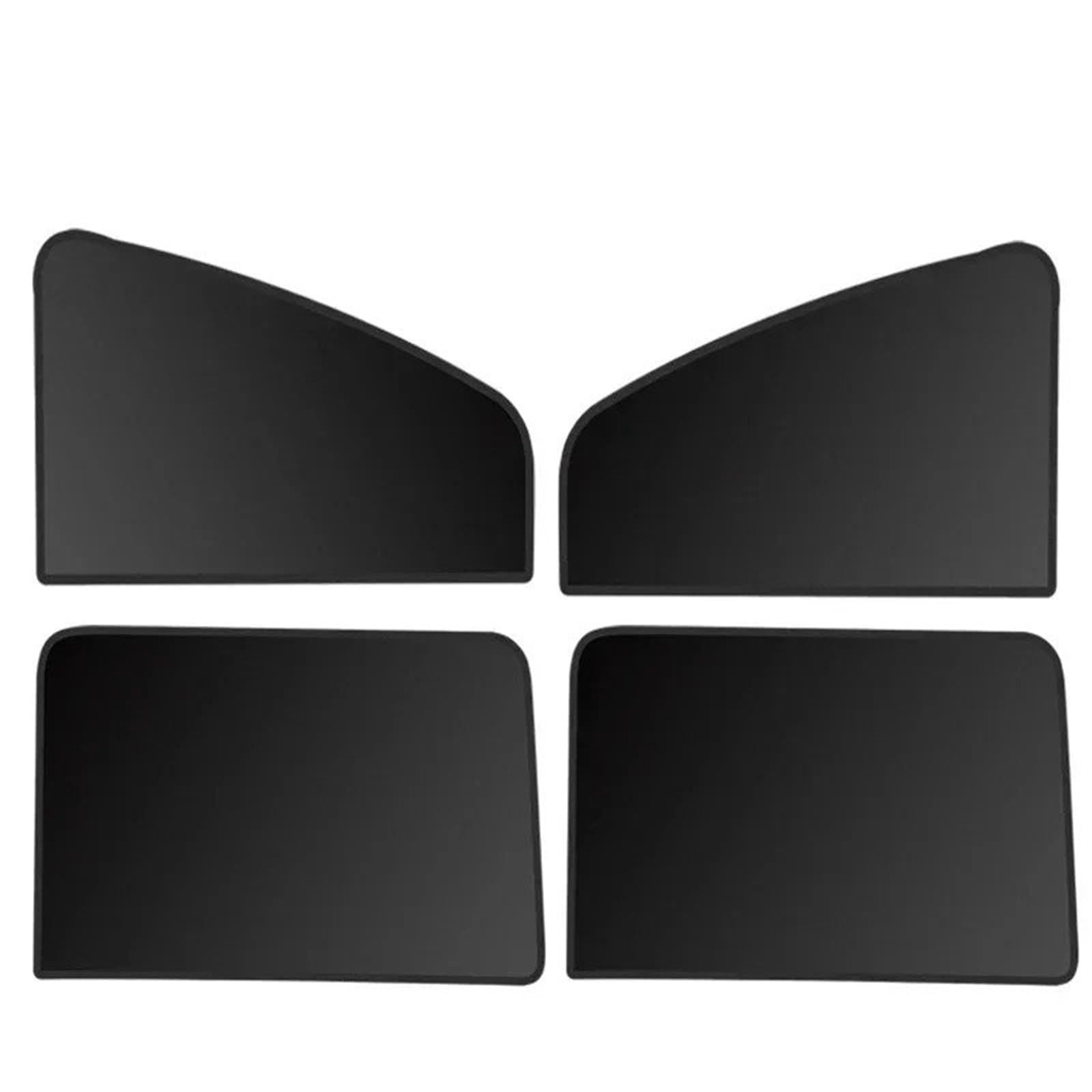 Auto Fenster Sonnenblende Magnetischer Auto-Sonnenschutz Sommer UV-Schutz Seiten- Und Heckscheibenvorhang Schwarzes Netz Sonnenschutz Autozubehör Auto Frontscheibe Sonnenschutz(4pcs-Mix) von Ggwqoops