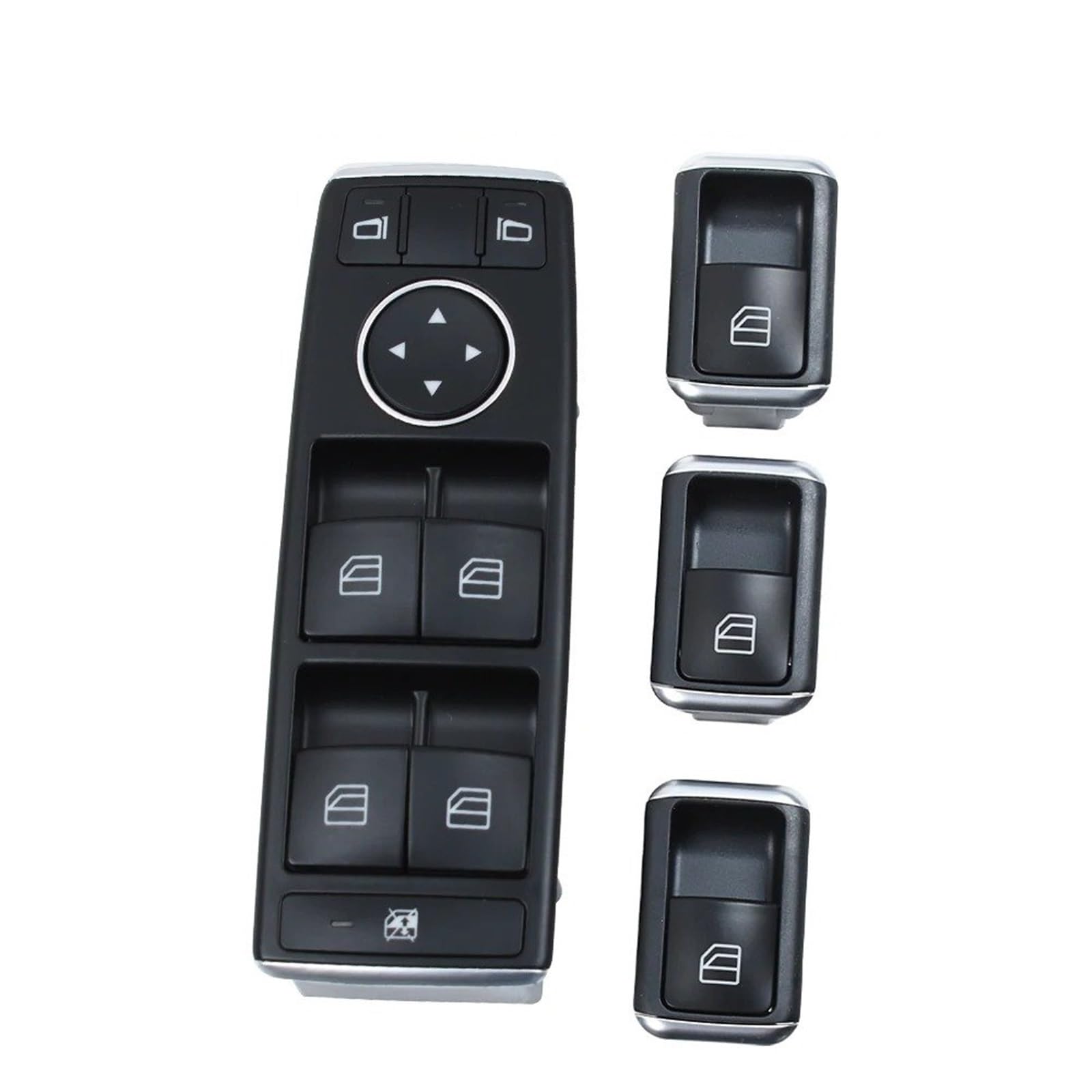 Fensterheber Taster Für Benz CE Klasse W204 W207 W212 C200 220 250 300 E200 260 Für GLK204 250 350 LHD RHD Power Fensterheber Schalter Taste Hauptfensterheberschalter(Model A 4pcs Set) von Ggwqoops