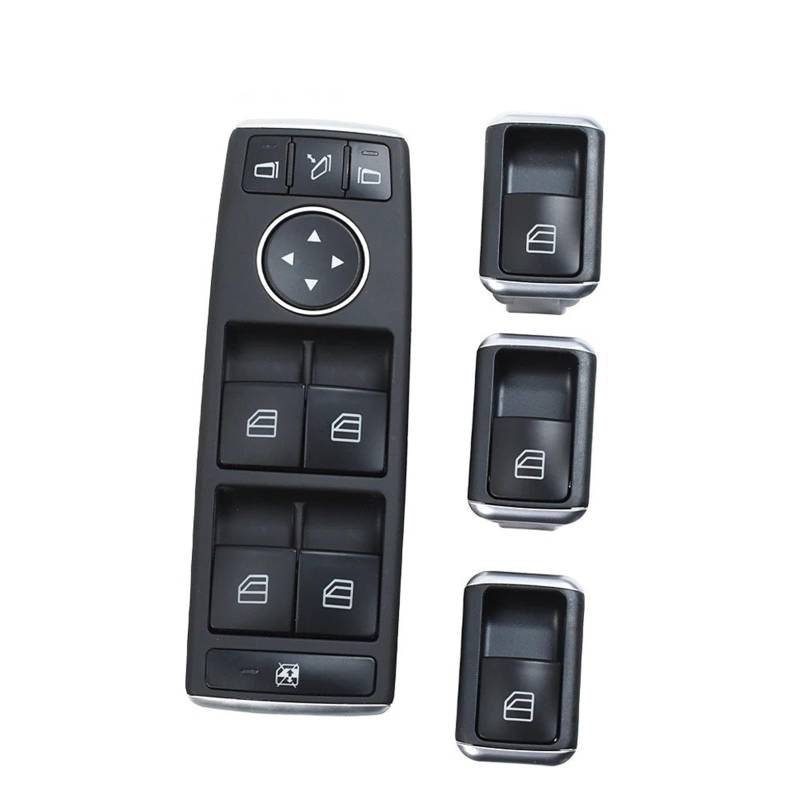Fensterheber Taster Für Benz CE Klasse W204 W207 W212 C200 220 250 300 E200 260 Für GLK204 250 350 LHD RHD Power Fensterheber Schalter Taste Hauptfensterheberschalter(Model B 4pcs Set) von Ggwqoops