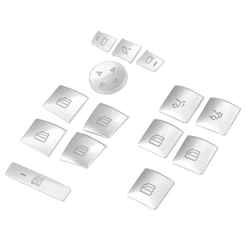 Fensterheber Taster Für Benz Für GLK ML GL ABCEG Für Klasse W204 W212 W246 W166 X166 Innentür Armlehne Fenster Schalter Taste Trim Abdeckung Aufkleber Hauptfensterheberschalter von Ggwqoops