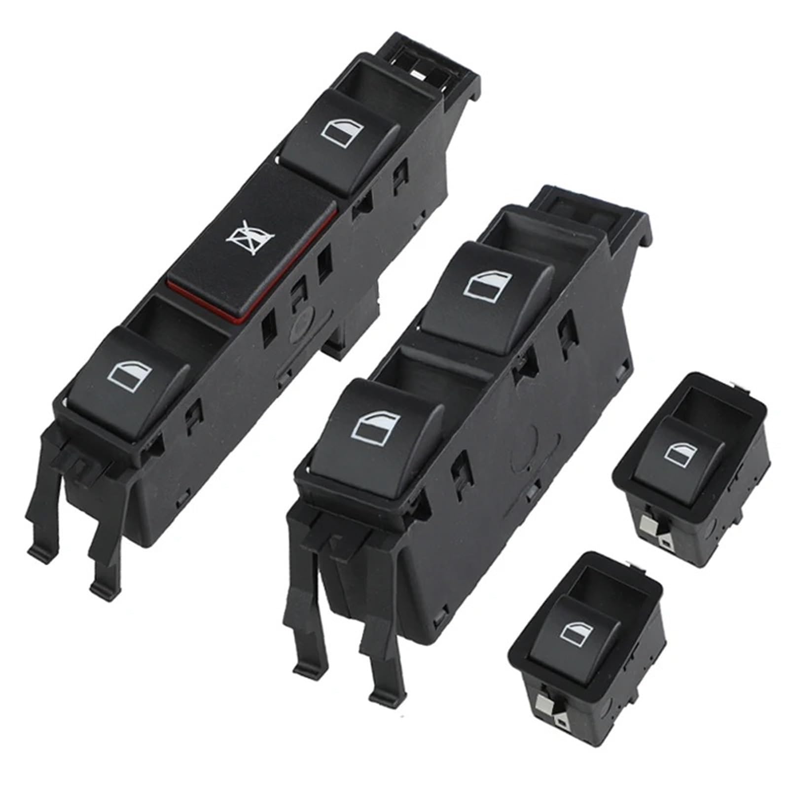 Fensterheber Taster Für E46 3 Für Serien Für Limousinen Für Touring 320d 320i 1999-2005 61316902184 61316902179 61316902174 Power Window Switch Taste Hauptfensterheberschalter(Set B (4pcs)) von Ggwqoops