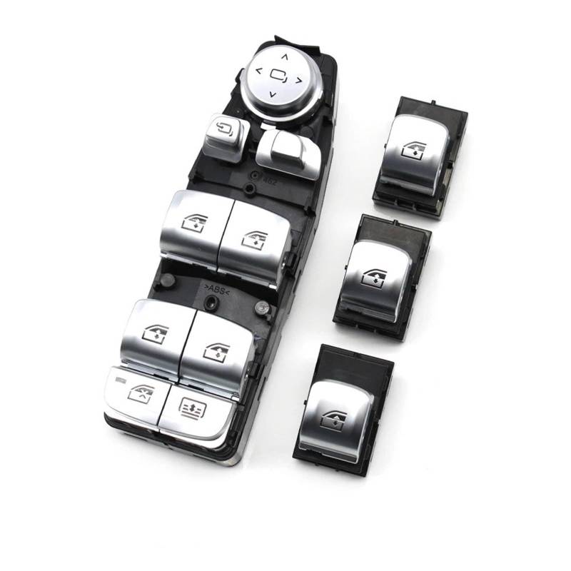 Fensterheber Taster Für X3 Für X4 Für X5 5 6 Serie G30 G31 G01 G02 LHD RHD Elektrische Power Chrom Fenster Hebe Schalter Control Regler Taste Hauptfensterheberschalter(Model B 4PCS Set) von Ggwqoops