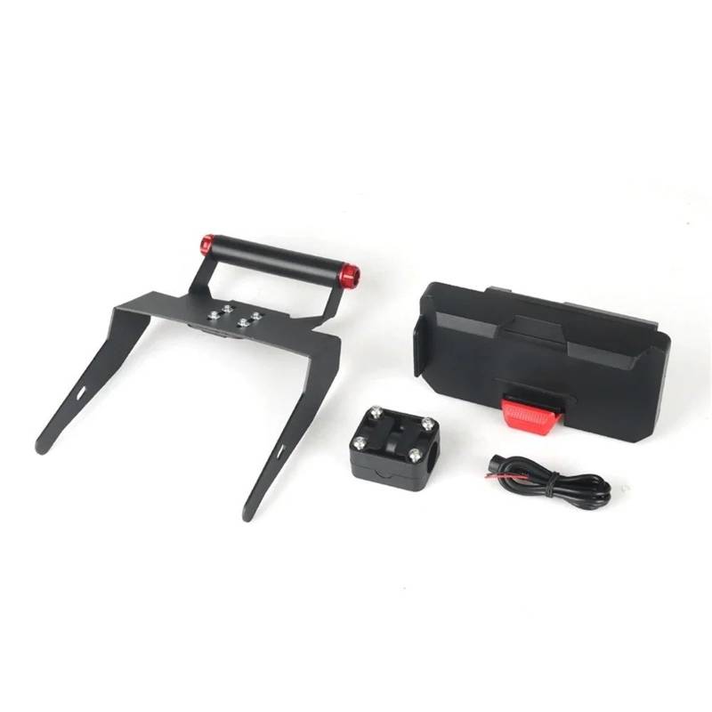 Für ADV 350 2021-2023 Motorrad Zubehör Navigation Halterung Vorne Bar Telefon Halter GPS Halterung Motorrad-GPS-Navigationshalterung(Set) von Ggwqoops
