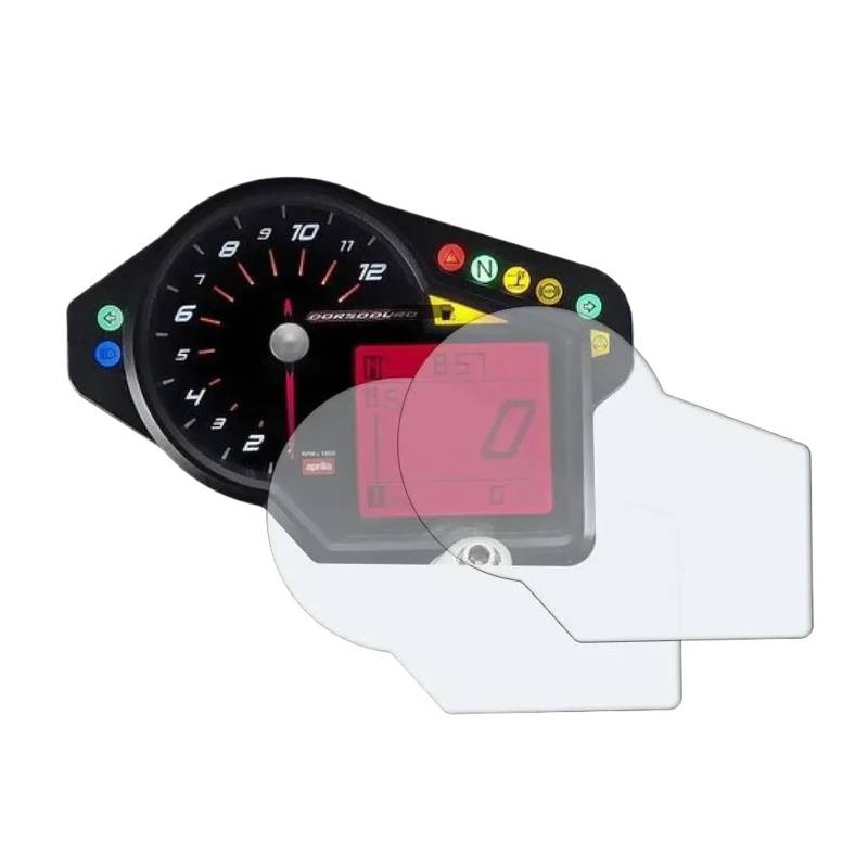 Für Aprilia Für Dorsoduro 750 SL750 Für Shiver Anti-Scratch RSV4 Dashboard Kratzschutz Film Screen Protector Armaturenbrett Tacho Displayschutzfolie von Ggwqoops