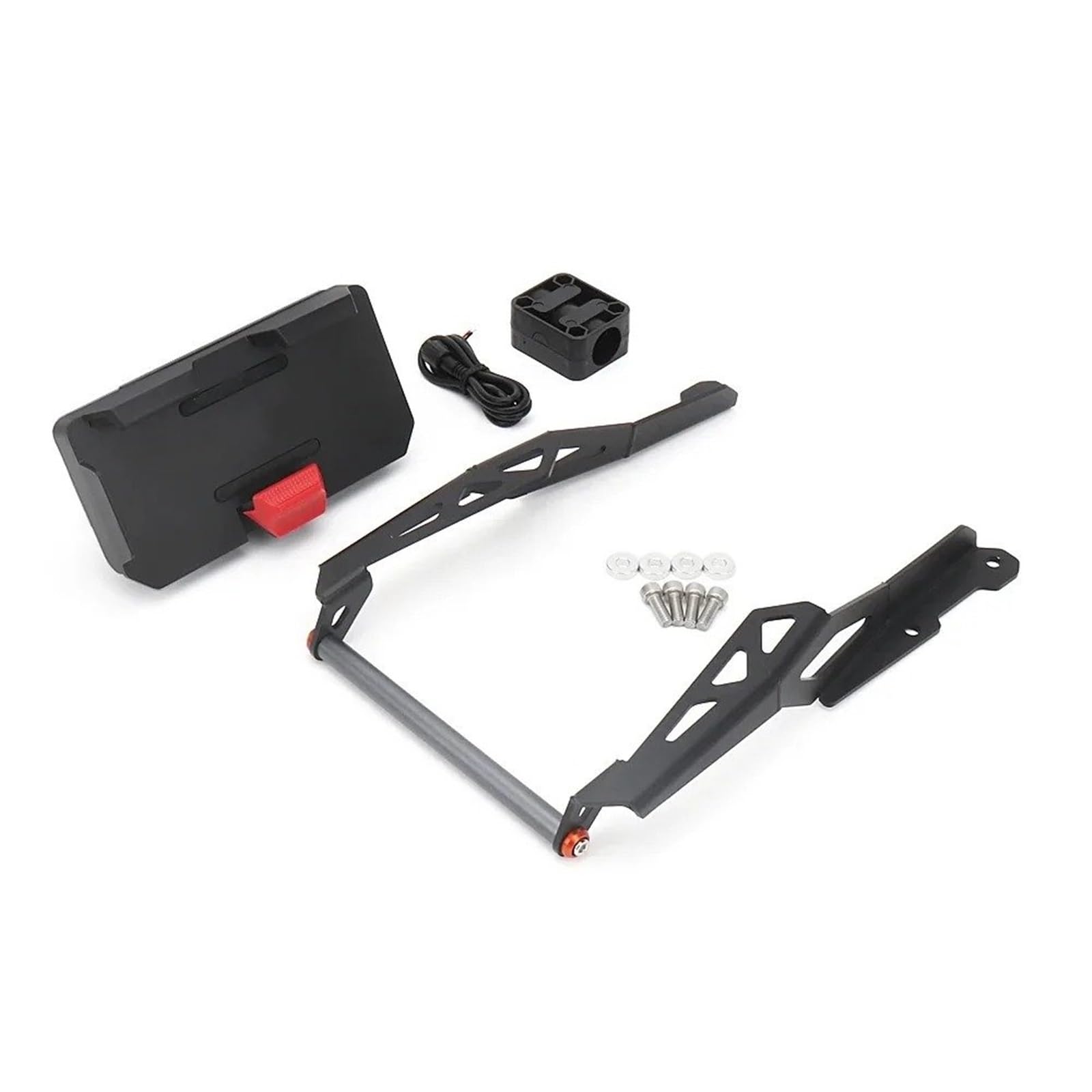 Für CFMOTO Für 800MT 2023 Motorrad Zubehör Telefon Halter Unterstützung GPS Navigation Halterung Motorrad-GPS-Navigationshalterung(Set - 12MM) von Ggwqoops