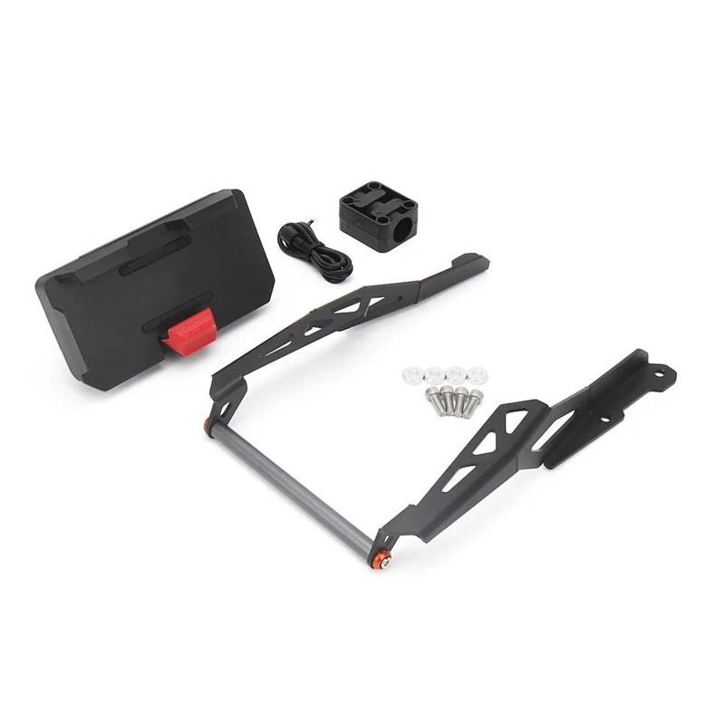 Für CFMOTO Für 800MT 2023 Motorrad Zubehör Telefon Halter Unterstützung GPS Navigation Halterung Motorrad-GPS-Navigationshalterung(Set - 12MM) von Ggwqoops