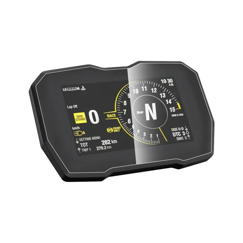 Für Ducati Für Panigale V4/S Für Streetfighter V4/S Für Multistrada V4 Motorradinstrument Armaturenbrett Cluster Kratzschutzfolie Armaturenbrett Tacho Displayschutzfolie(1pcs) von Ggwqoops