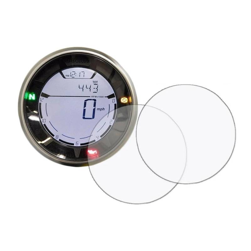 Für Ducati Für Scrambler 400 800 2015-2024 Motorrad Cluster Kratzschutz Film Displayschutzfolie Armaturenbrett Tacho Displayschutzfolie(3 Pieces) von Ggwqoops