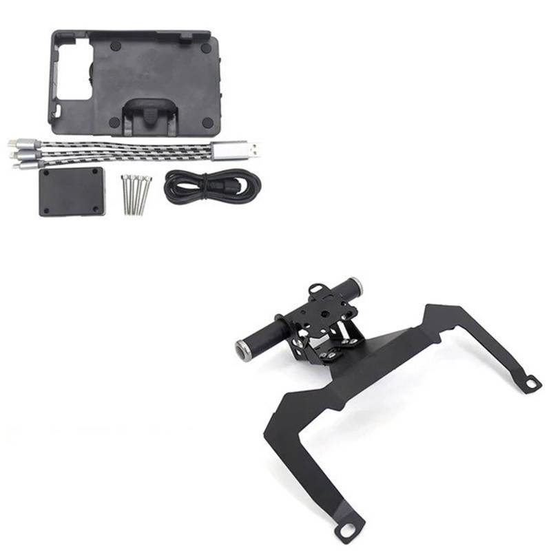 Für Forza 350 2020 2021 Motorrad Vorne Telefon Ständer Halter GPS Navigaton Platte Halterung Motorrad-GPS-Navigationshalterung(BC) von Ggwqoops