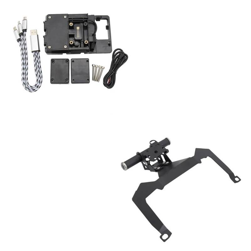 Für Forza 350 2020 2021 Motorrad Vorne Telefon Ständer Halter GPS Navigaton Platte Halterung Motorrad-GPS-Navigationshalterung(BC) von Ggwqoops