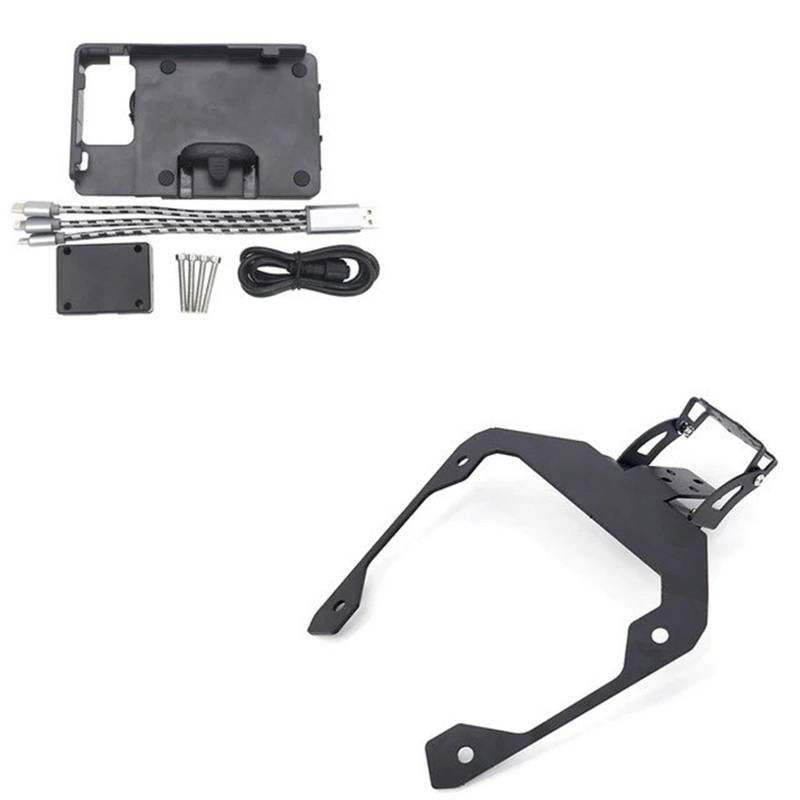 Für Forza 750 Für NSS 750 Motorrad Zubehör GPS Navigation Halterung Supporter Halter Motorrad-GPS-Navigationshalterung(AB) von Ggwqoops
