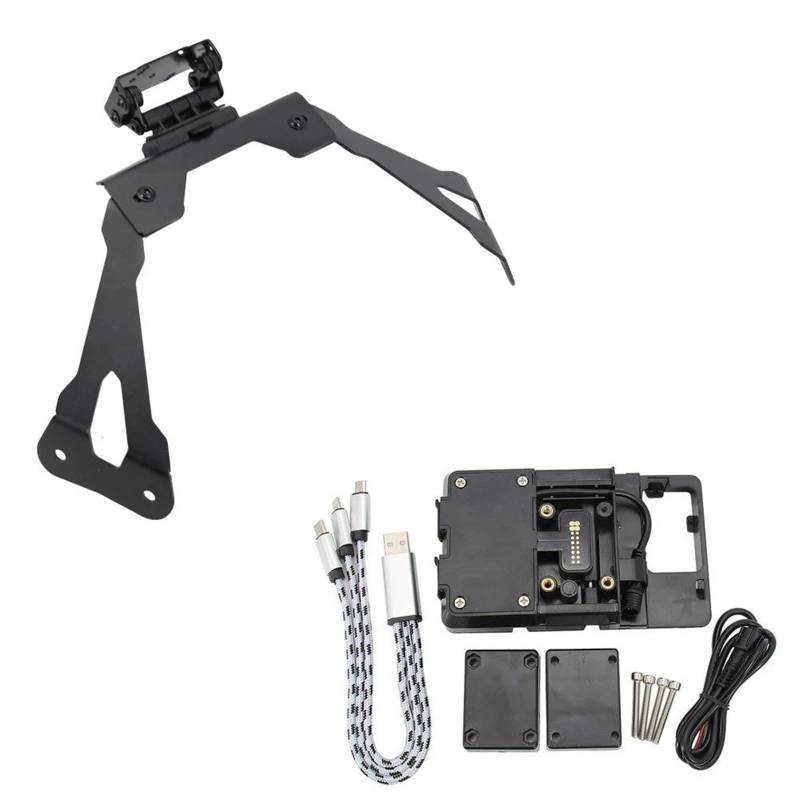 Für Kawasaki Für J300 2013-2021 Motorrad Zubehör Smart Navigation GPS Platte Halterung Anzupassen Halter Kit Motorrad-GPS-Navigationshalterung(B and C) von Ggwqoops