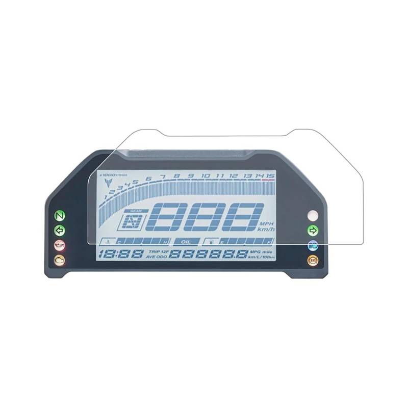Für MT03 Für MT25 2020-2022 Für YZF-R25 2019-2022 Für YZFR3 Für YZFR15 V4 2022 Motorradinstrumentenfolie Armaturenbrett-Displayschutzfolie Armaturenbrett Tacho Displayschutzfolie(2 pcs) von Ggwqoops